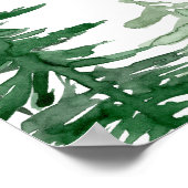 Poster Fête des mariées de bois aquarelle Bienvenue (Coin)