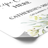 Poster Fête des mariées de cartes de recettes d'aquarelle (Coin)