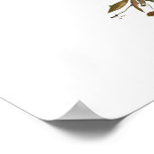 Poster Fête des mariées de dégustation de vin Bordo Peach (Coin)