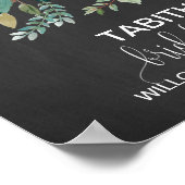 Poster Fête des mariées de montage Chalkboard Bienvenue (Coin)