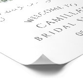 Poster Fête des mariées de neige en amour Bienvenue (Coin)