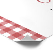 Poster Fête des mariées de Noël fraîche du marché bienven (Coin)