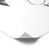 Poster Fête des mariées de noeud de jonction Chic Black B (Coin)