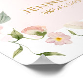 Poster Fête des mariées de pétales et de poursuites (Coin)