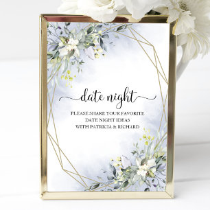 Poster Fête des mariées de verdure Date Jar de nuit