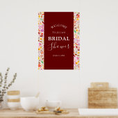 Poster Fête des mariées des fleurs d'été de la Tulipe vib (Cuisine)