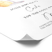 Poster Fête des mariées Devine combien de lièges (Coin)