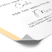 Poster Fête des mariées Devine combien de lièges (Coin)