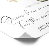 Poster Fête des mariées Devine combien de lièges (Coin)