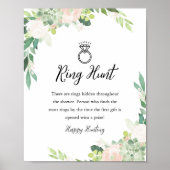 Poster FÊTE DES MARIÉES DEVON Green Ring Chasse Jeu (Devant)