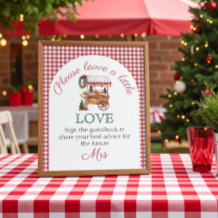 Poster Fête des mariées du marché de Noël