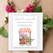 Poster Fête des mariées du marché des fleurs Devinez comb