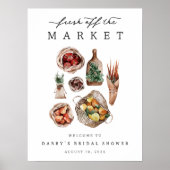 Poster Fête des mariées du thème du marché agricole Affic (Devant)