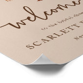 Poster Fête des mariées élégante automne (Coin)