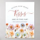 Poster Fête des mariées Fleur sauvage Pastel Pink (Devant)