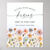 Poster Fête des mariées Fleur sauvage Pastel Pink (Devant)