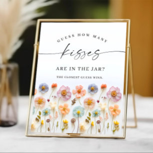 Poster Fête des mariées Fleur sauvage Pastel Pink