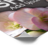 Poster Fête des mariées Floral & Chalkboard (Coin)