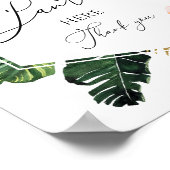 Poster Fête des mariées Florale Tropicale Le Jeu Panty (Coin)