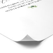 Poster Fête des mariées Gold Green Date Jar de nuit (Coin)