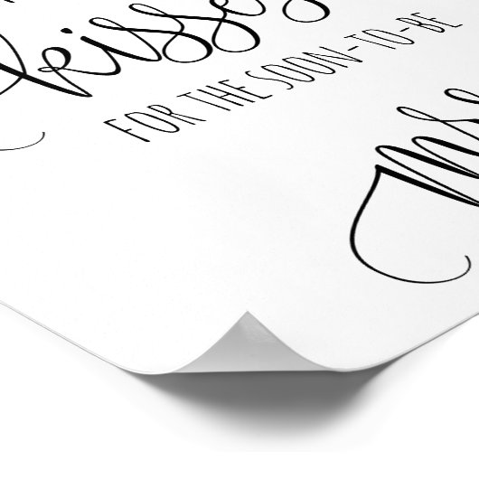 Poster Fête des mariées Jeu Devinez Combien De Baisers Po (Coin)