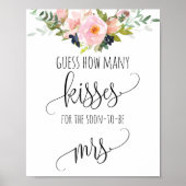 Poster Fête des mariées Jeu Devinez Combien De Baisers Po (Devant)