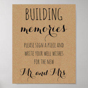 Poster Fête des mariées Jeux et activités