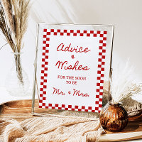 Fête des mariées manuscrite de 8x10" avec conseils