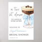 Poster Fête des mariées Martini Bow Espresso - 24x36 (Devant)