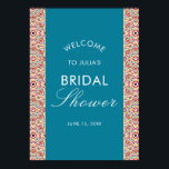 Poster Fête des mariées métallique en cuivre étincelante<br><div class="desc">Belle Invitation à célébrer des occasions spéciales et des festivals vient avec digital et E-invitation selon votre demande. Nous aimerions reproduire nos conceptions pour fabriquer plusieurs produits comme des cartes rsvp, des enveloppes étiquettes, et plus encore. La personnalisation est disponible pour imprimer sur demande à l'adresse info@shamaurcreatif@gmail.com ATTENDEZ AVEC IMPATIENCE...</div>