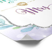 Poster Fête des mariées Miss à Mme Mermaid (Coin)