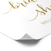 Poster Fête des mariées Peach and Pink Peony Flowers Bien (Coin)