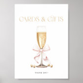 Poster Fête des mariées Pearls & Prosecco - Symbole des f (Devant)