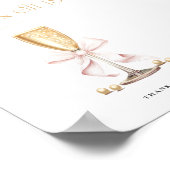 Poster Fête des mariées Pearls & Prosecco - Symbole des f (Coin)