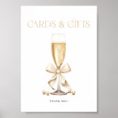 Poster Fête des mariées Pearls & Prosecco - Symbole des f (Devant)