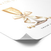 Poster Fête des mariées Pearls & Prosecco - Symbole des f (Coin)