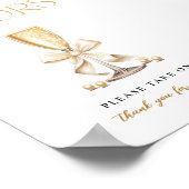 Poster Fête des mariées Pearls & Prosecco - Symbole des f (Coin)