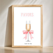 Poster Fête des mariées Pearls & Prosecco - Symbole des f