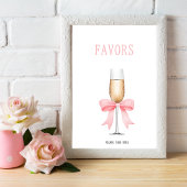 Poster Fête des mariées Pearls & Prosecco - Symbole des f