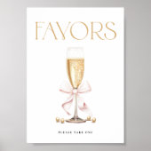 Poster Fête des mariées Pearls & Prosecco - Symbole des f (Devant)