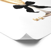 Poster Fête des mariées Pearls & Prosecco - Symbole des f (Coin)