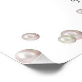 Poster Fête des mariées Perles et poursuites Bienvenue (Coin)