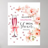 Poster Fête des mariées Perles et poursuites Bienvenue (Devant)