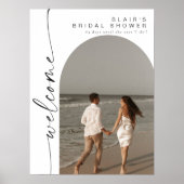 Poster FÊTE DES MARIÉES photo BLAIR Boho Arch Bienvenue (Devant)