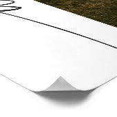 Poster FÊTE DES MARIÉES photo BLAIR Boho Arch Bienvenue (Coin)