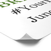 Poster Fête des mariées photo de Roses blanches Eucalyptu (Coin)