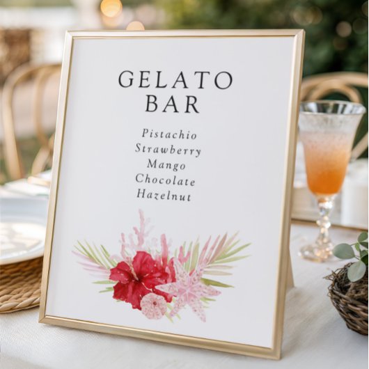 Poster Fête des mariées Pink Tropical Sea Shell télécharg