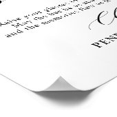 Poster Fête des mariées violette Dusty, nuances Open Bar  (Coin)