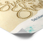 Poster Fête des mariées Welcome Summer Sandy Beach Starfi (Coin)