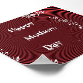 Poster Fête des mères Rouge (Coin)